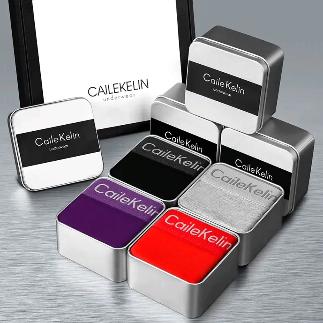 Men's Soft Breathable Boxer Briefs - 4 PCS Set cailekelin