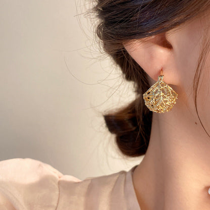 Bamboo Basket Cutout Earring