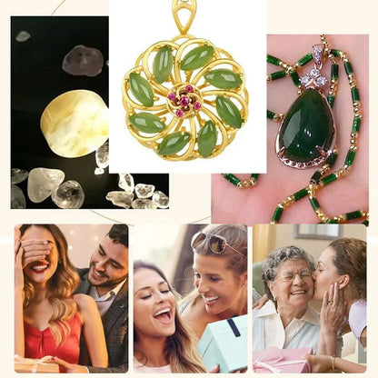 Lucky Flower Cat's Eye Stone Necklace