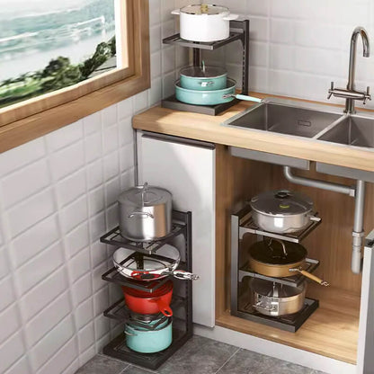 Multipurpose kitchen shelves