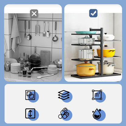 Multipurpose kitchen shelves