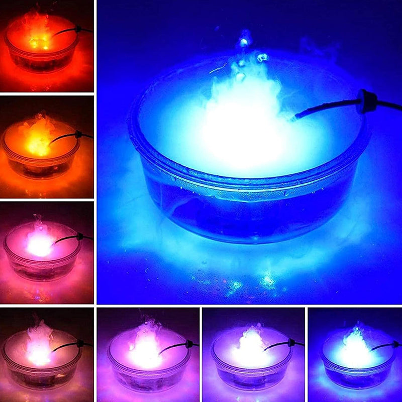 Halloween 12 LED Color Change Mist Maker Witch Jar