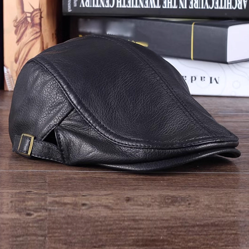 Newsboy Leather Hats for Men
