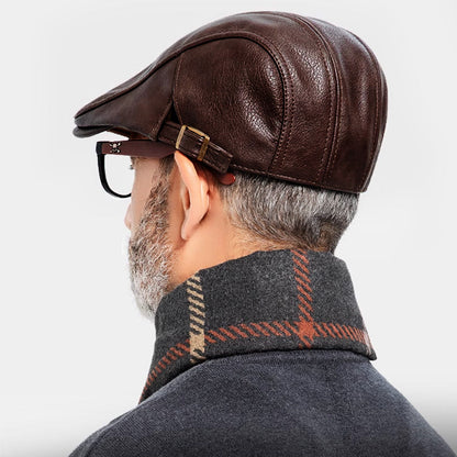 Newsboy Leather Hats for Men