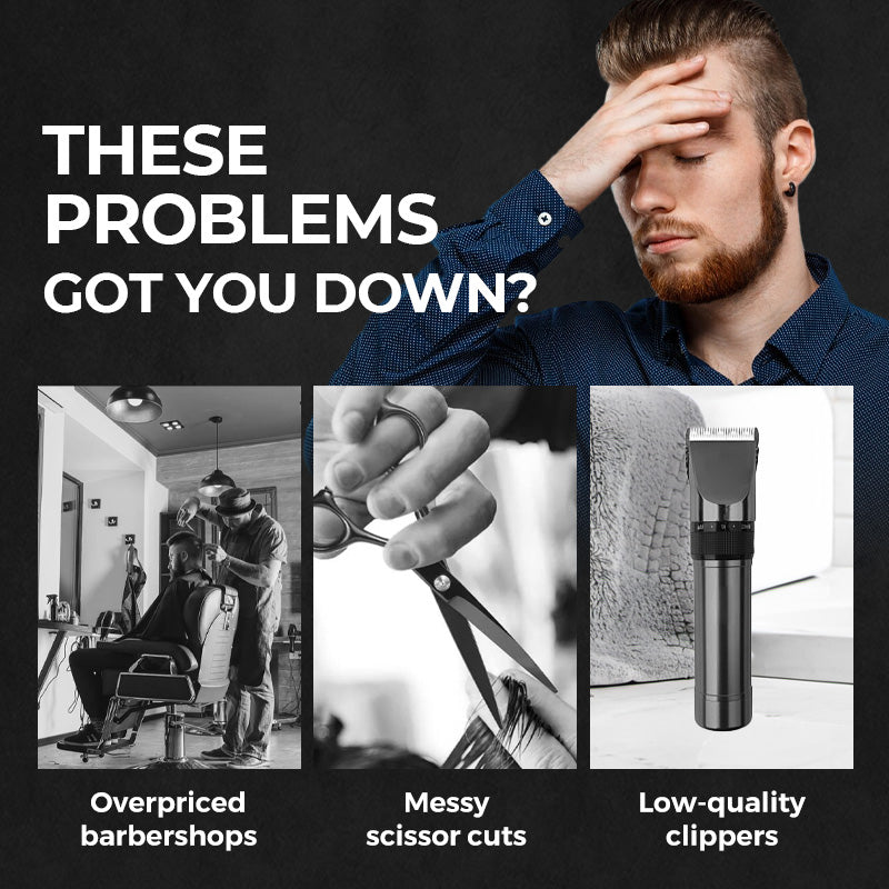 Household Digital Display Professional Electric Hair Clipper Set