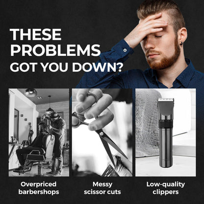 Household Digital Display Professional Electric Hair Clipper Set