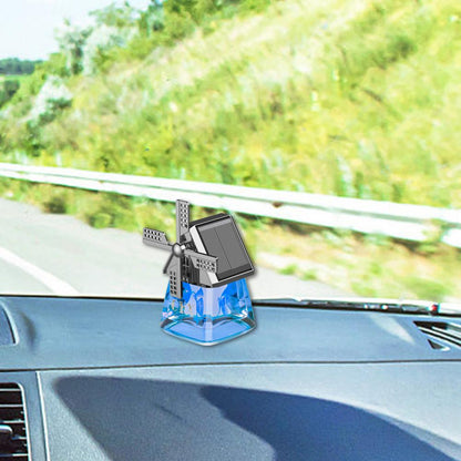Solar-powered Windmill Aroma Car Air Freshener