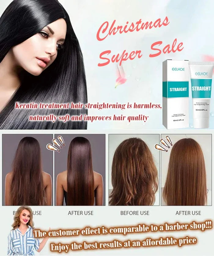 BUY 1 GET 1 FREE😍🎉-Keratin Treatment Hair Straightening Cream