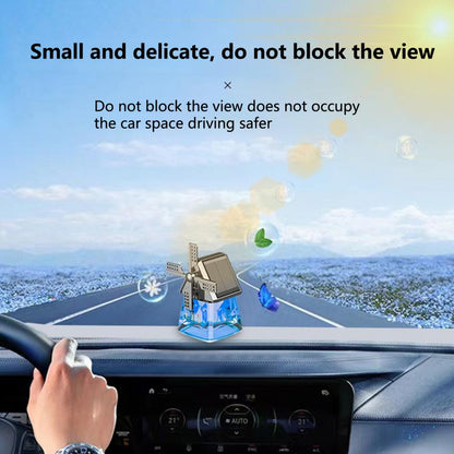 Solar-powered Windmill Aroma Car Air Freshener