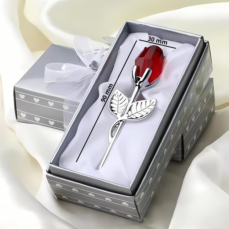 Eternal Love Metal Crystal Rose Timeless Gift for Valentine's Day, Mother's Day, Birthdays, and Anniversaries Water-Resistant & Durable Crystal Design Personalized Present Decoration Wedding