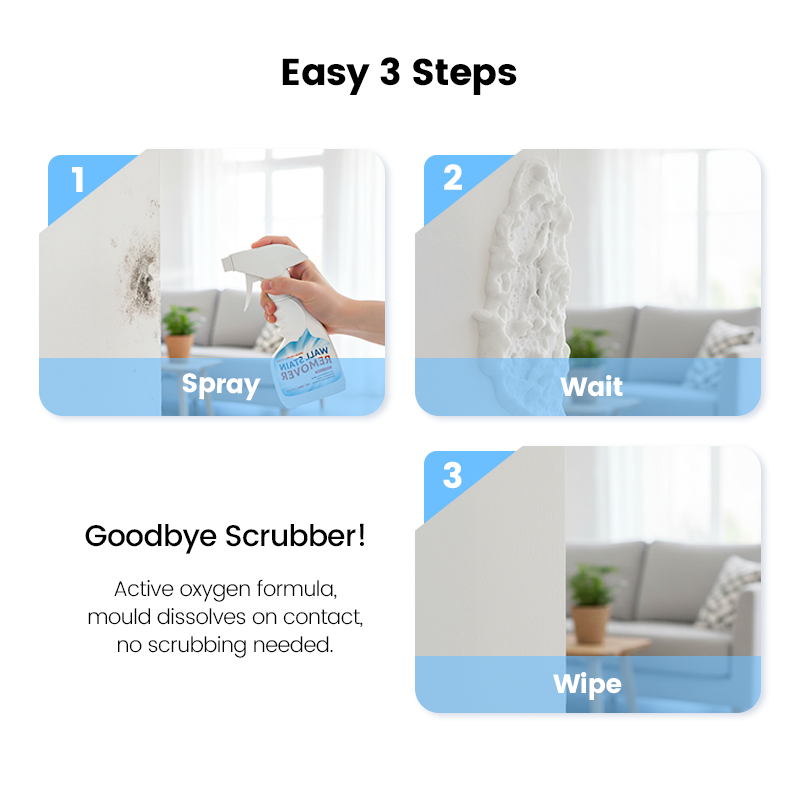 ⏰🔥Final 1-Hour Special！🔥Highly Effective Mould Removal Spray - Prevents Mould Regrowth.✅Save your and your family's health🧑‍⚕️