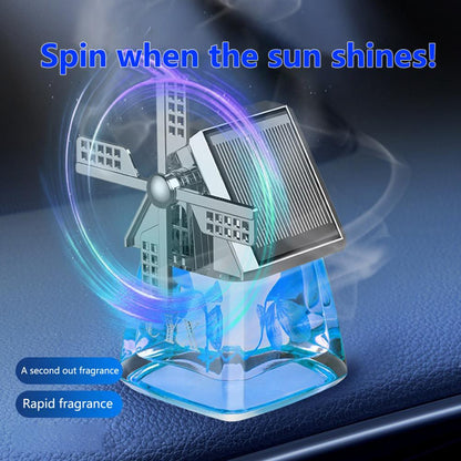 Solar-powered Windmill Aroma Car Air Freshener