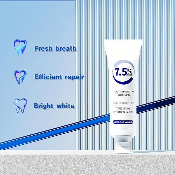 Fluoride-Free Hydroxyapatite Toothpaste | Breath Freshening |Effective whitening