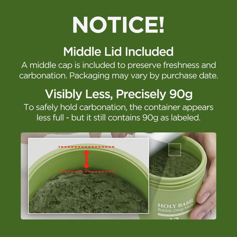 Holy Basil Bubble Deep Cleansing Mask