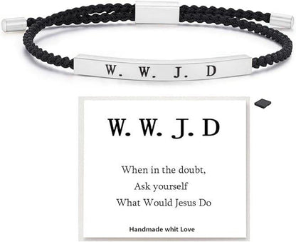 Inspire Bracelet GOD IS IN CONTROL/W.W.J.D - Elegant Design with Unique Patterns and Letters