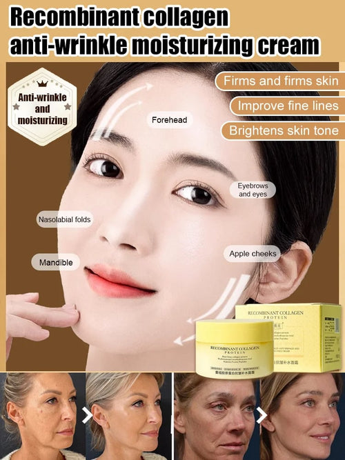 Recombinant collagen anti-wrinkle moisturizing cream
