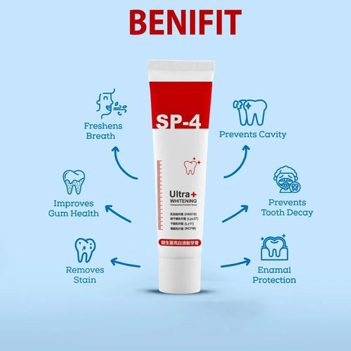 Sp-4 Breath Toothpaste,Brightening & Stain Removing Toothpaste ( Pack Of 2 )