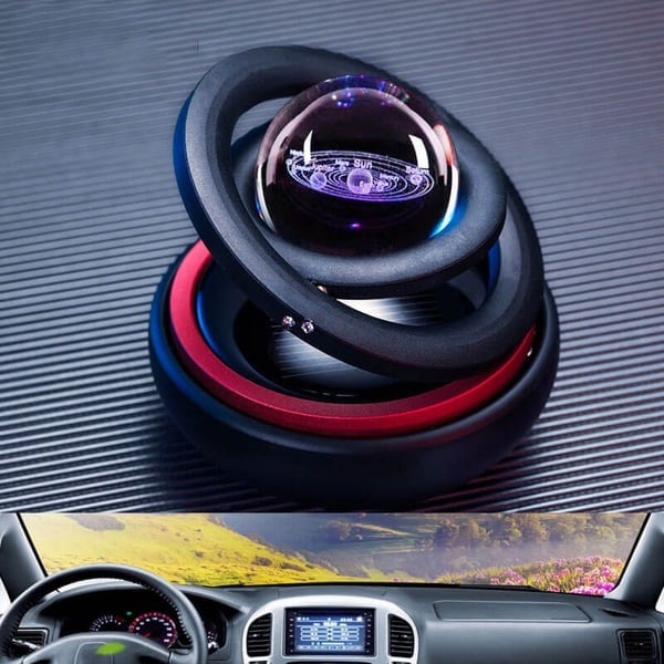 Solar-powered Rotating Aroma Car Pendant