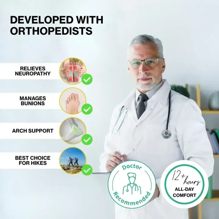 Men’s Orthopedic Slip-On Sneakers – Pain Relief Shoes