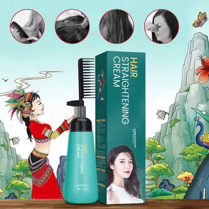 Hair straightening cream with comb🎅Thoughtful Christmas gift🎅