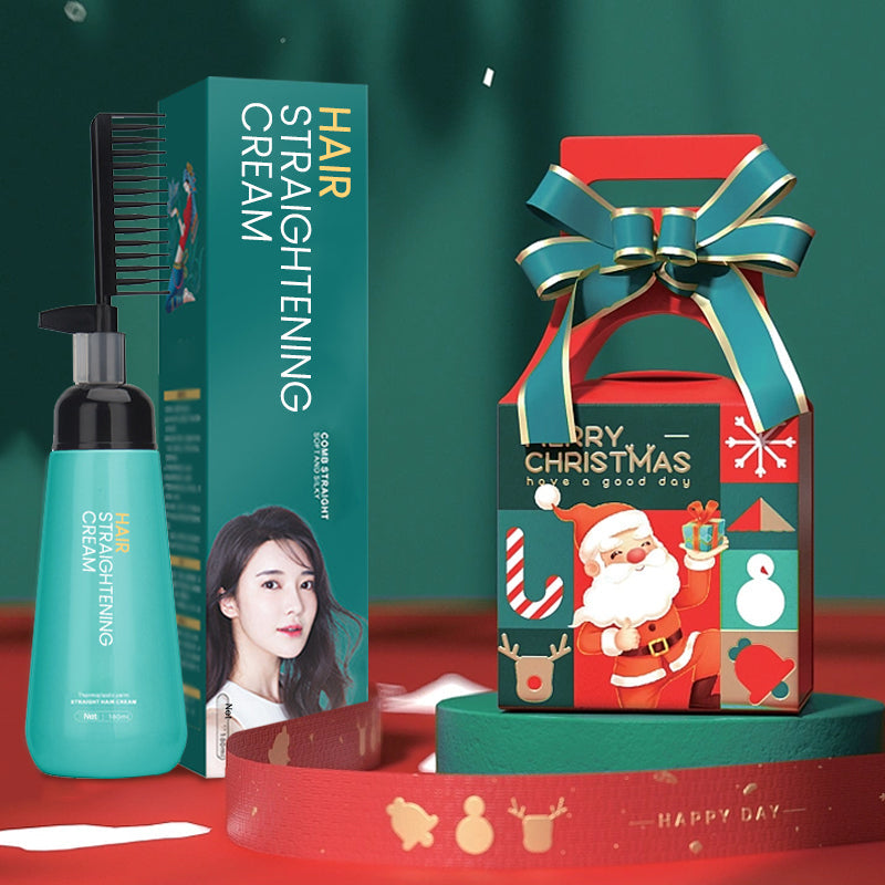 Hair straightening cream with comb🎅Thoughtful Christmas gift🎅