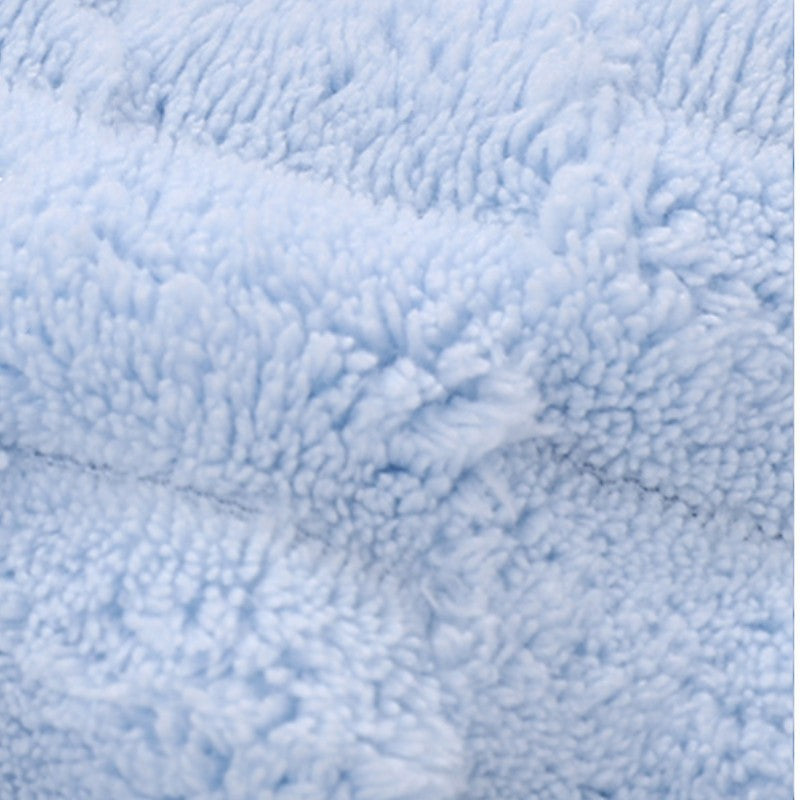 Clouds Coral Velvet Bath Towel
