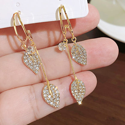 Elegant Leaf Drop Earrings