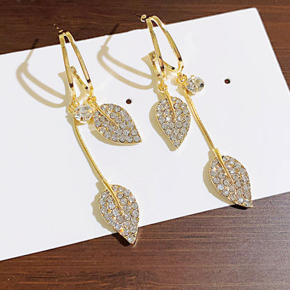 Elegant Leaf Drop Earrings