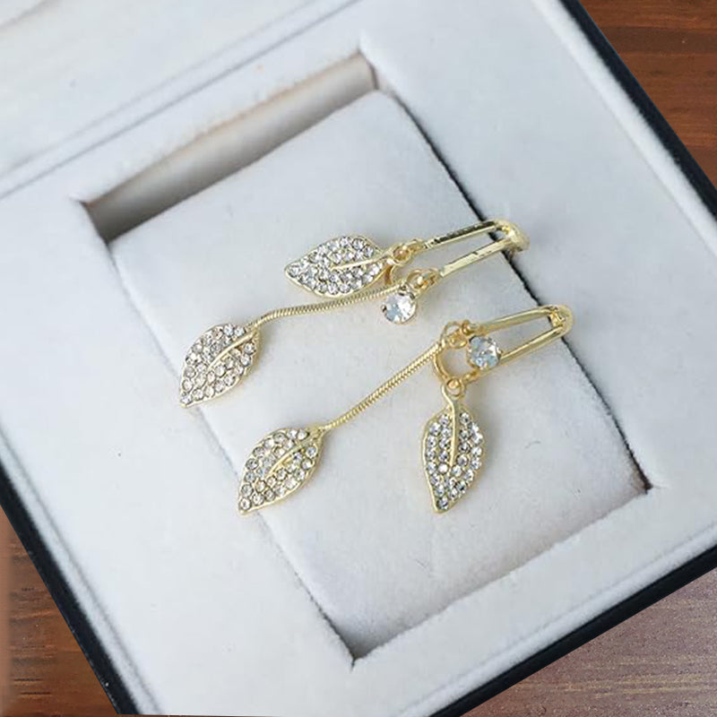 Elegant Leaf Drop Earrings