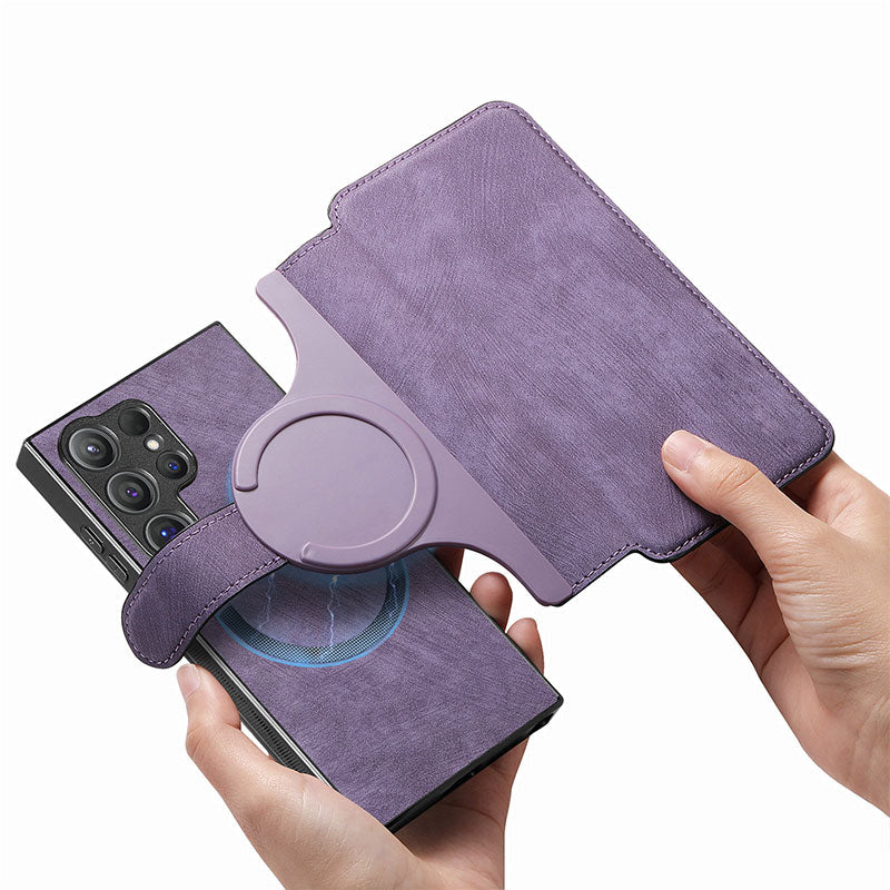 New Arrival | 2-in-1 Magnetic All-inclusive Leather Protective Cover with Detachable Card Holder for Samsung Galaxy S Series