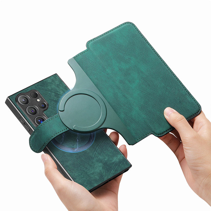 New Arrival | 2-in-1 Magnetic All-inclusive Leather Protective Cover with Detachable Card Holder for Samsung Galaxy S Series