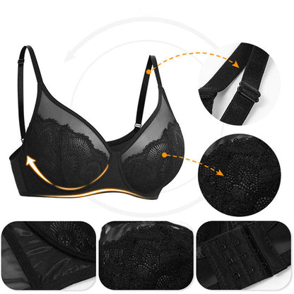 Comfortable Supportive Slimming Bra for Plus-Size Women