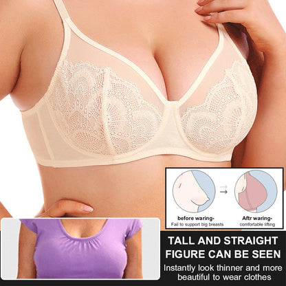 Comfortable Supportive Slimming Bra for Plus-Size Women