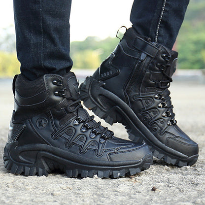 Men's Waterproof Non-Slip Anti-Puncture Work Boots