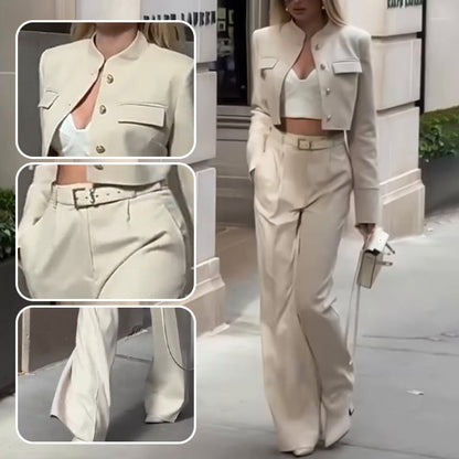 Women's Elegant Top ＆Pants Two Piece Set