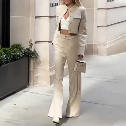 Women's Elegant Top ＆Pants Two Piece Set