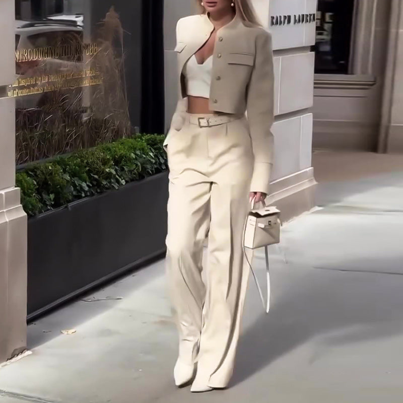 Women's Elegant Top ＆Pants Two Piece Set