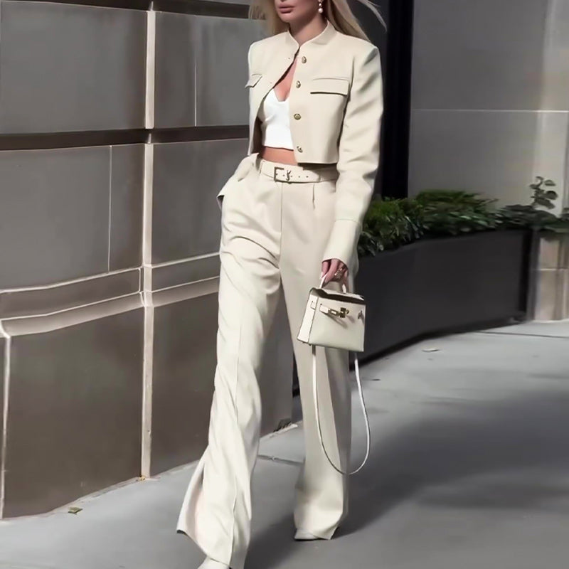 Women's Elegant Top ＆Pants Two Piece Set