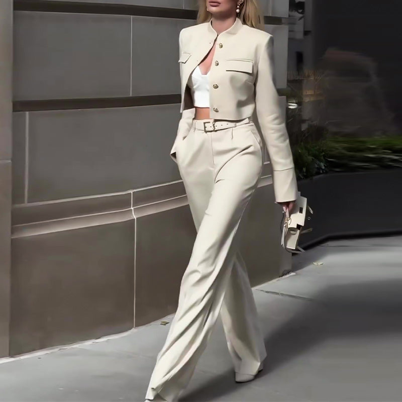 Women's Elegant Top ＆Pants Two Piece Set