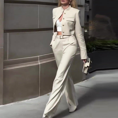 Women's Elegant Top ＆Pants Two Piece Set