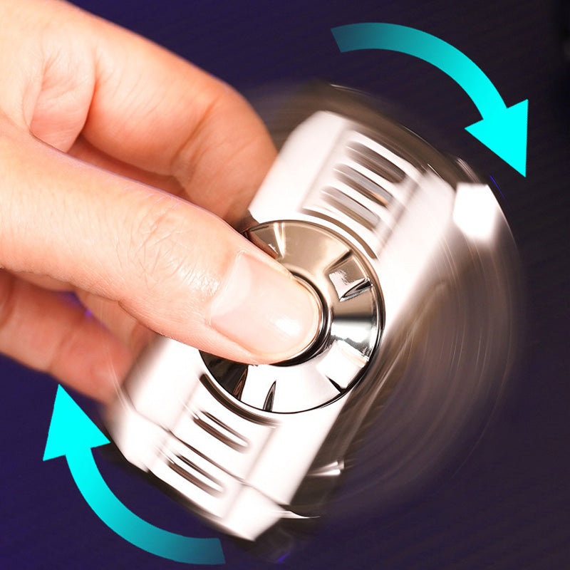 Spinning Top Windproof Button Jet Flame Lighter