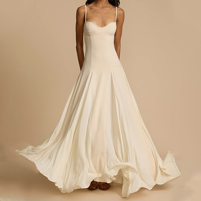 Women's Elegant Spaghetti Strap Maxi Dress