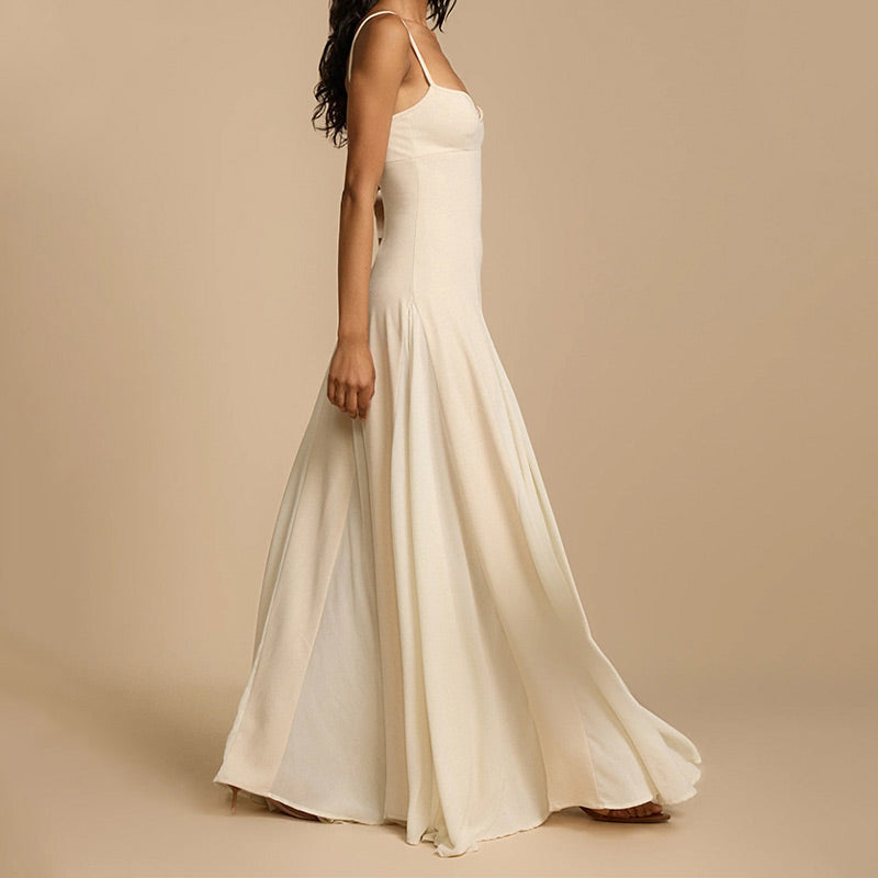 Women's Elegant Spaghetti Strap Maxi Dress