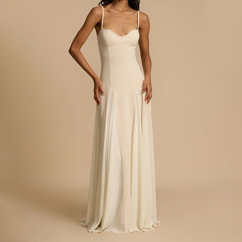 Women's Elegant Spaghetti Strap Maxi Dress