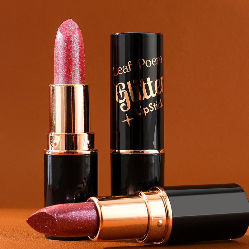 Waterproof & Moisturizing Glitter Lipstick