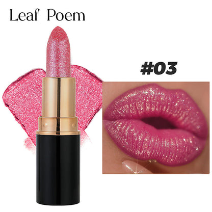 Waterproof & Moisturizing Glitter Lipstick