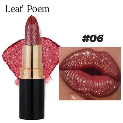 Waterproof & Moisturizing Glitter Lipstick