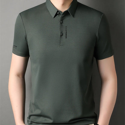 Men's Short Sleeve Slim Fit Collared T-Shirt