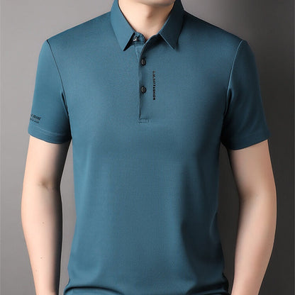 Men's Short Sleeve Slim Fit Collared T-Shirt