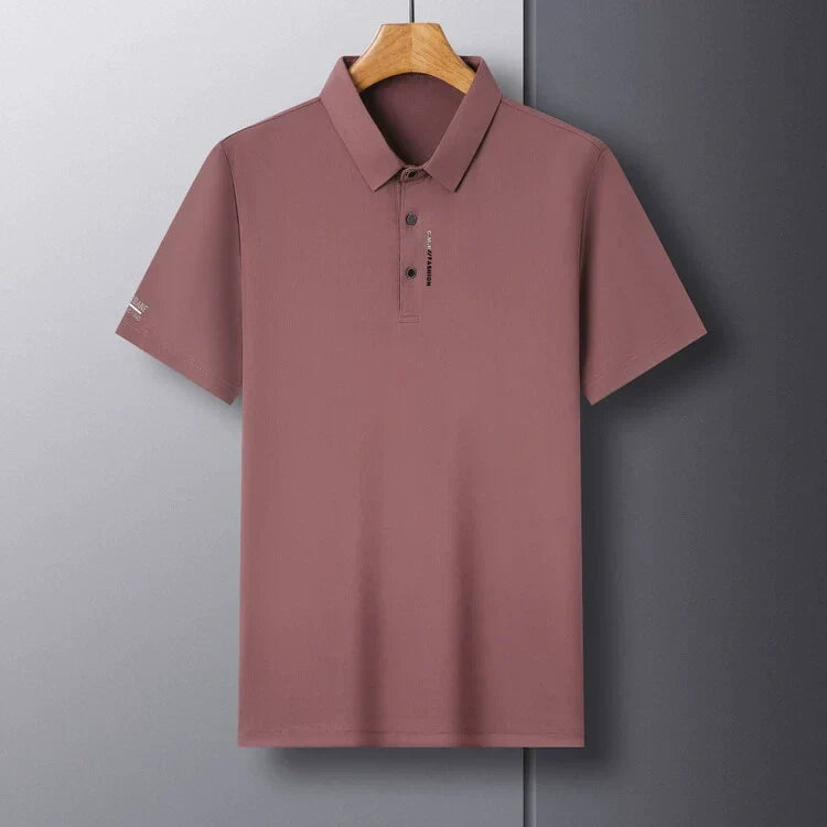 Men's Short Sleeve Slim Fit Collared T-Shirt